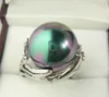 Whole 14mm South Sea shell pearl Bead Gemstone Jewelry Ring Size 6 7 8 9198A