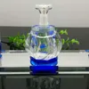 Glaspfeifen Rauchen Manufaktur Mundgeblasene Wasserpfeife Twin-Kristall-Topf-Glas-Alkohollampe