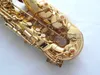 Japanska Suzuki ZK-564 Professionella högkvalitativa musikinstrument ALTO SAXOPHONE EB TONE BRASS GOLD Pläterade Pearl Knappar Sax