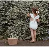 2018 neue Baby Mädchen Strampler Sommer Baby Ein stück Backless Outfits Mädchen Kleidung Kinder Boutique Kleidung Baumwolle Overall Body Sunsuit