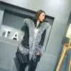 2017 New European Style Fashion Real Fur Coat Kvinnor Varm Vinterpäls Lång lyx tjock kvinnlig jacka mink