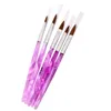 Nieuwe Acryl Vloeibare Poeder Sculptuur Borstel Set Gel Polish Tips 3D Bloem DIY Carving Builder Rhinestone Beads Dot Pen