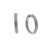 Nieuwe micro pave cz grote hoepel oorbel 25mm 50mm 2 size mode-sieraden zirconia glanzend verzilverd klassieke sieraden1928