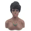 Nya Capless New Stylish African American Wig Short Straight Pretty Mix Color Synthetic Hair Cosplay Wig/ Full Wigs In Stock