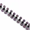 Saç klipsleri 12 pcset bebek çocuğu kristal çiçek mini barrettes pençe kelepçe pin aksesuarları2450447