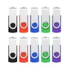 Multicolor Bulk 500PCS 2GB USB Flash Drives Swivel Folding Metal Flash Pen Drives Rotating Memory Sticks Thumb Storage for Computer Macbook