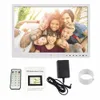 Freeshipping Digital Photo Frame Electronic Album 15 Inches Front Touch Buttons Multi-language LED Screen Pictures Music Video