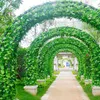 2,2 milhões de plantas falsificados artificiais verde flor do casamento vegetação guirlanda decoração Folhas da hera Artificial Grape Vine baratos