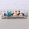 6pcセラミックかわいい脂肪猫家の装飾工芸品部屋装飾磁器の置物のための幸運な猫の贈り物女の子の子供の部屋の飾り