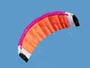 New High Quality 2m Nylon Dual Line Parafoil Kite With Control Bar Line Power Braid Sailing Kitesurf Rainbow Sports Beach