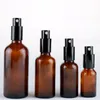 5 10 15 20 30 50 100 ml Amber Bruin Lege glazen spuitflessen met fijne mistverstuiverde caps voor DIY Thuisreiniging, aromatherapie, schoonheidsverzorging