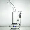 ciclón bong bongs de vidrio burbujeador Cilindro Burbuja de vidrio Bong Tornado Fuction Base de salvavidas Ciclón Percolador 10 '' Tubos de agua de vidrio Cuello doblado Bong de agua