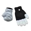 Neue LED Rave Handschuhe Mitts Flash Finger Beleuchtung Handschuh LED Bunte 7 Farben Licht Show Schwarz und Weiß Spielzeug