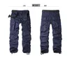 MIXCUBIC 2017 Autumn Korean style washing wine red cotton overalls pants men casual loose Multi-pocket cargo pants for men,28-40