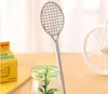 1 Pcs Lytwtw's Koreaanse Briefpapier Kawaii Leuke Badminton Racket Pen Reclame Creatieve Gebogen School Office Gel Pennen Gift