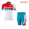 Scott Team Cykel Jersey Suit Sommar Andningsbar Kortärmad MTB Bike Kläder Väg Cykel Outfits Snabb Torka Sport Uniform Y21031815