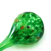 2ピースガラスボール自動散水グローブ植物花灌漑ツール（青+緑）