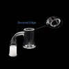 Evan Shore Quartz Banger de 3 mm de espessura 25mm xl chanfrado fumando unhas buckes 14 mm 18mm fêmea macho para bong de vidro