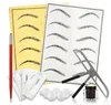 Macchine per il trucco permanente Arrivo Microblading Set di tatuaggi per sopracciglia Kit penna manuale Tatouage Sourcil Practice Anestesico Para Chines Free 1