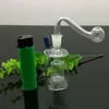 Mini-Quadratkessel aus Glas, Bbong-Wasserpfeife, Titan-Nagelschleifer, Glas-Bubbler für Pfeifenmischungsfarben