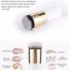 Mode-make-upborstels Chubby Pier Foundation Brush Flat Cream-borstel Professionele cosmetische Make-Portable BB Flat Cream