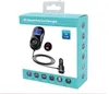 블루투스 FM 송신기 변조기 블루투스 핸즈프리 차량용 키트 자동차 오디오 MP3 플레이어 빠른 충전 듀얼 USB 차량용 충전기 DHL 무료 배송