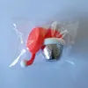 クリスマス帽子ティーメーカークリエイティブシリコーンティーリーク防止アンチエイジング高温使用簡単な紅茶漏れが簡単