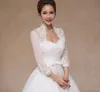 New Off The Shoulder Shoulder Long Sleeve Lace Bolero Jacket Bridal Wedding Jackets Women Wedding Jackets