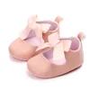 Zapatos para niñas recién nacidas PU Hebilla de cuero First Walkers Big Bow Summer Princesa Zapatos Boda Baby Girl Zapatos