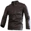 Bütün Rus tarzı moda Erkek Fermuar Deri Ceket Erkekler Yeni İnce Fit Motosiklet Avirex Deri Ceketler Erkek Tasarımcı S7360716