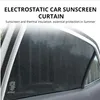 Partol carro Sunshade 2PCS Universal Auto Side Janela Sunshades PVC Shield Tela Visor Carro Eletrostatic Sunscreen Curtain Shade