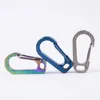 Titanium Alloy Fast Buckle Keychain Locking Carabiner Hook Quick Release Clip Camping Climbing Accessories Free Shipping QW6992