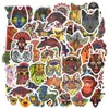 50 stks / partij Etnische Totem Stickers Decals Voor Home Decor DIY Laptop Bagage Skateboard Tablet Fiets Motor Auto Traditionele Stijl Geschenken