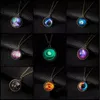 13 stilar Fancy Universe Mönster Pendants För Kvinnor Halsband Crystal Choker Designer Smycken Kedjor Xmas Mors Daggåvor