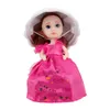 6pcs/lot Big Magical Cupcake Scented Princess Doll Reversible Cake Transform to Princess Doll Baby Dolls 15cm Height DHL