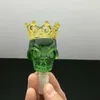Зеленая корона, голова призрака, стеклянная пузырьковая голова, стеклянный бонг, водопроводные трубы, бонги, аксессуары для курения, чаши