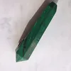 Malachite Quartz Tubos de Fumo Verde Cristal Pedra Ponta Point Charutos Bongo com Filtro de Metal para Fumadores de Saúde