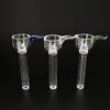 Wholesale Glass Male Slides and Female Stem Wine Cup style with black rubber simple downstem for water glass bong glass pipes