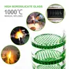 Reanice Recycler Glasbongs Shisha Große Wasser-Shisha 19 mm Aschefängerschale Grüne Wabenstruktur Gerade handgefertigte Rohre