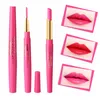 Music Flower Lipstick Lip Liner 2 in 1 Lip Pencil Waterproof Rose Red 12 colors Lipliner Nude Matte Lipstick