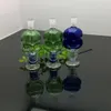 Botella de agua de vidrio con forma de calavera de color Bongs de vidrio Quemador de aceite Tubería de agua de vidrio Plataformas petroleras Plataformas para fumar Gratis