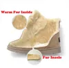 Klasyczne kobiety zimowe buty zamszowe kostki śniegowe żeńskie ciepłe futra pluszowe wkładka wysokiej jakości botas mujer koronka