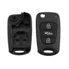 Auto Styling 3-knop Folding Flip Car Key Case voor Kia Rio Remote Key FOB Cover Vervanging met Uncut Blade