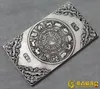 Ancienne Chine 12ème Zodiaque Lapin Tibétain Argent Or Merci Amulette