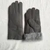 - Guantes de cuero casuales de moda para mujer de alta calidad Guantes térmicos Guantes de lana para mujer en una variedad de colores 286W