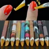 Nail Jewelry Nail Crayons Punt Pen Sticky Drilling Sticky Pen Paste Stick Beauty DIY White Yellow Core Nail Tool F1678