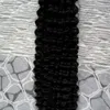 Brasiliansk Kinky Curly Hair Micro Link Hårförlängningar Human 1 Bundles 10 "26" Micro Loop Human Hair Extensions 100g Micro Ring