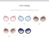 브랜드 패션 럭셔리 디자이너 선글라스 투명한 2색 패션 야생 디자이너 선글라스 여성용