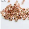 Isywaka Venda Vermelho Color 100 pcs 4mm Bicone Áustria Cristal Beads Charme Bead Solto Spacer Bead Para DIY Jóias Fazendo