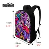 Unicorn Printing School Bags Bookbags För Teenage Girls Boys Diamond Pattern Ryggsäck för barn Daglig Daypacks Kids Big Bagpack Sac A Dos